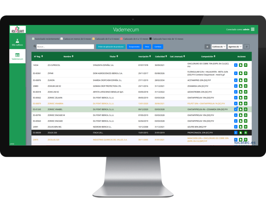 Vademécum fitosanitario online más potente del mercado