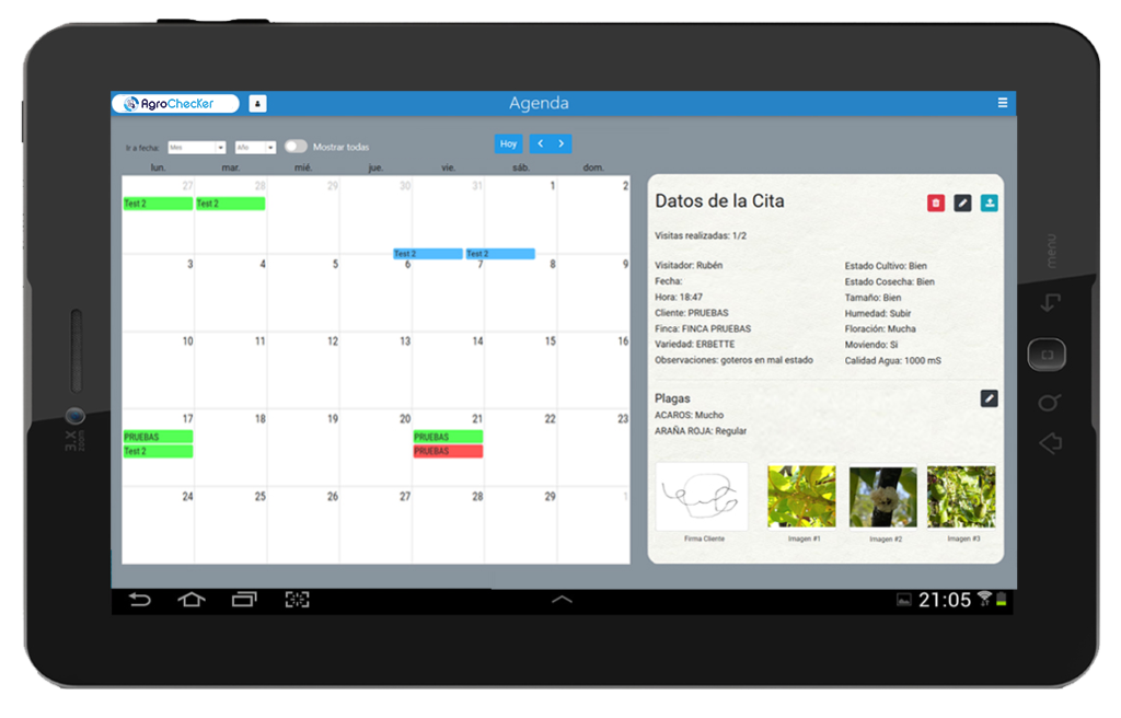 calendario agrochecker